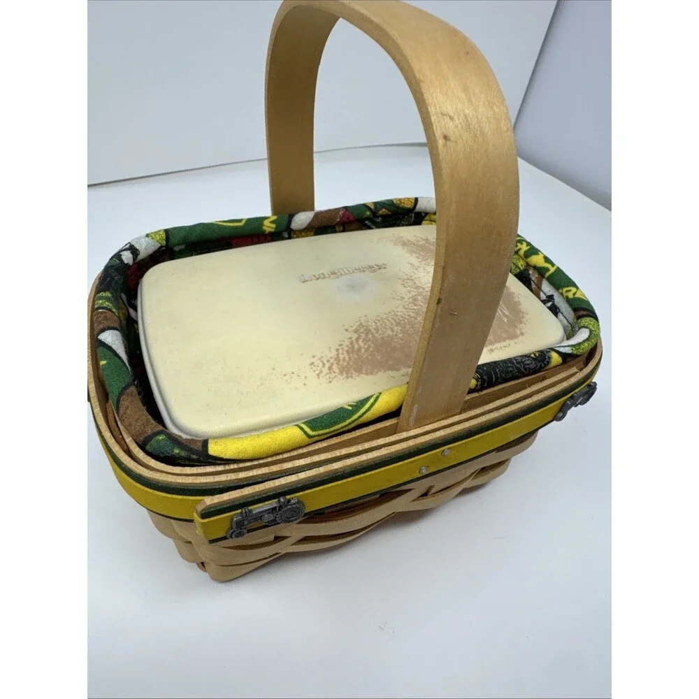 John Deere Tractor Longaberger Basket Liner Serving Solutions Protector Tea 2006